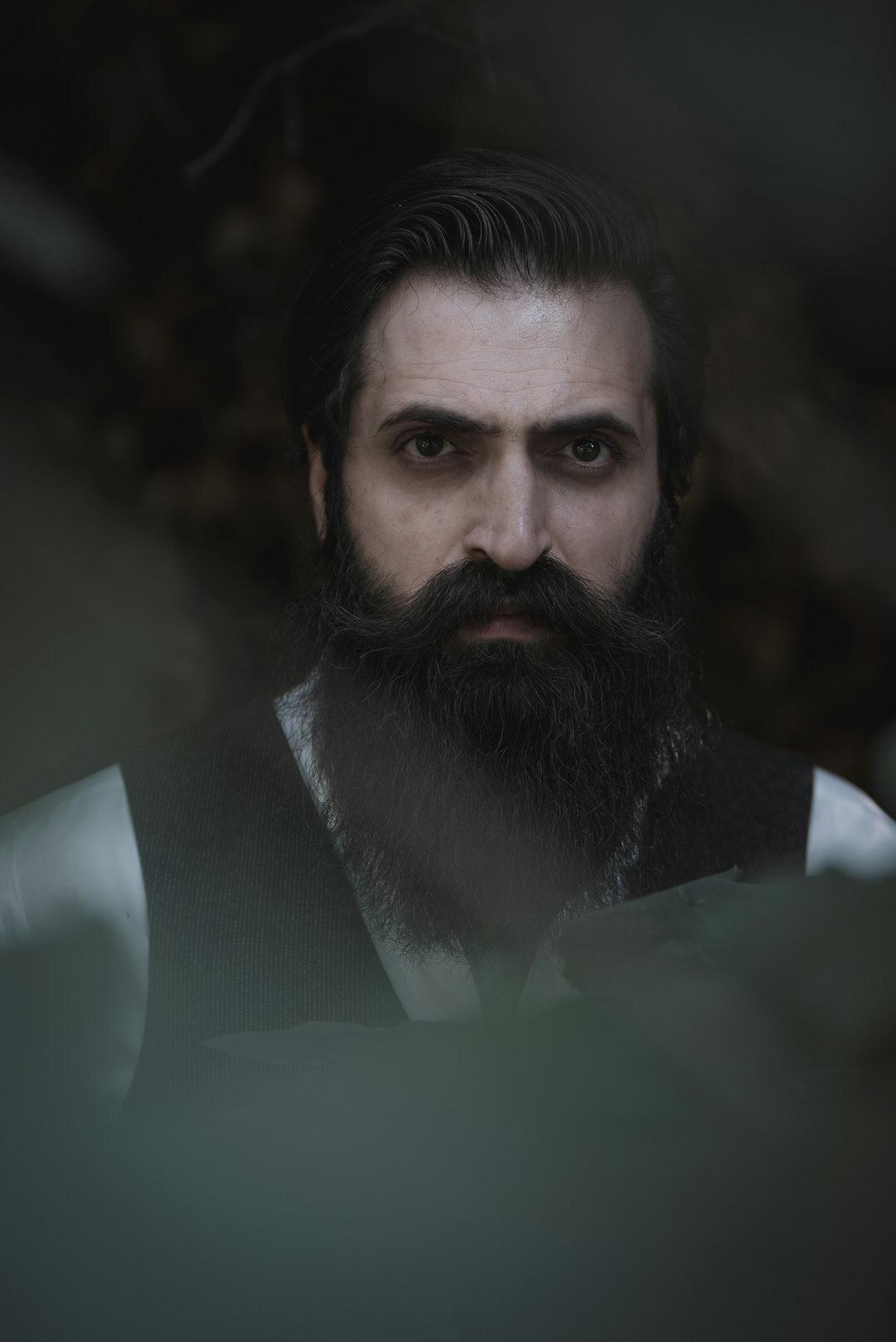 Portrait of a young European businessman with short beard